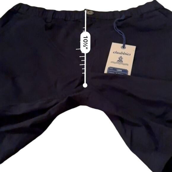 Chubbies The Dark N' Stormies Originals Stretch Twill Shorts 7" Inseam Sz L‎ NEW - Picture 8 of 9